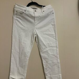 Liverpool Women's Cropped White Jeans